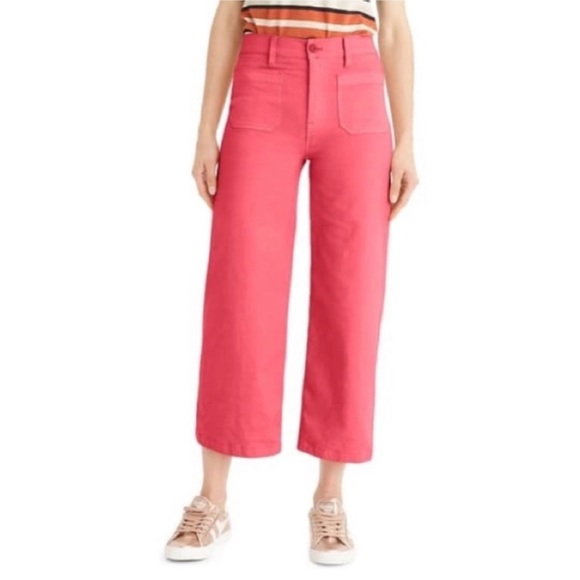 J. Crew Jeans J Crew Point Sur Nwt Muted Pink Jeans 3 Wide Leg
